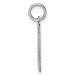 Sterling Silver/Rhodium-plated Polished Number 49 Charm - Image 2