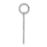 Sterling Silver Rhodium-plated Laser Designed Cross Pendant - Image 2