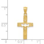 14k Dove Cross Pendant - Image 3