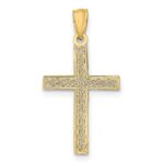 14k Filigree Cross Pendant - Image 3