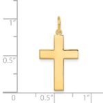 14k Polished Cross Pendant - Image 4