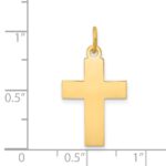 14k Polished Cross Pendant - Image 3