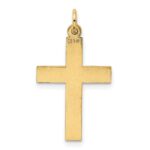 14k Polished Cross Pendant - Image 3