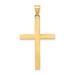 14k Engravable Cross Charm