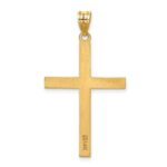 14k Engravable Cross Charm - Image 4