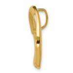 14k Polished Heart Slide Fits up to 4mm Regular/6mm Fancy or Reversible Omega - Image 2