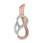 14K Two-tone Slide Fits up to 4mm Regular/6mm Fancy or Reversible Omega - Image 3