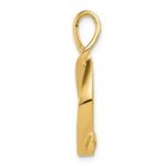 14k Polished Slide Fits up to 2mm Regular/5mm Fancy or Reversible Omega - Image 2