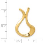 14k Polished Slide Fits up to 2mm Regular/3mm Fancy or Reversible Omega - Image 4
