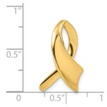 14k Polished Slide Fits up to 2mm Regular/6mm Fancy or Reversible Omega - Image 3