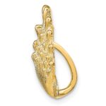 14k Lion's Paw Shell Omega Slide - Image 2