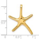 14K Polished Starfish Chain Slide - Image 3