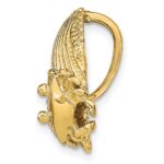 14k Scallop Shell with Crab Omega Slide - Image 2