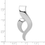 14k White Gold Polished Slide Fits up to 6mm Regular/8mm Fancy or Reversible Omega - Image 3