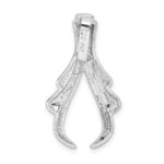 14k White Gold Polished Slide Fits up to 6mm Regular/8mm Fancy or Reversible Omega - Image 4