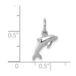 14k White Gold Dolphin Charm - Image 3