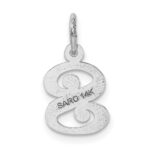 14KW Diamond-cut Letter S Initial Charm - Image 4