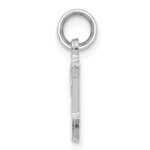 14KW Diamond-cut Letter V Initial Charm - Image 2