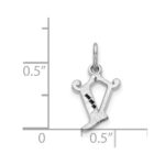 14KW Diamond-cut Letter V Initial Charm - Image 3