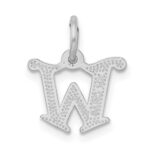 14KW Diamond-cut Letter W Initial Charm - Image 3
