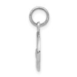 14k White Gold Claddagh Charm - Image 2