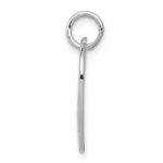 14k White Gold SWEET 16 in Heart Charm - Image 2