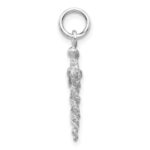 14k White Gold 3-D Caduceus Charm - Image 2