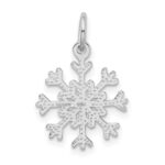 14k White Gold Snowflake Charm - Image 3