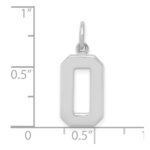 14kw  Medium Polished Number 0 Charm - Image 4