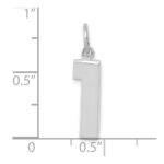 14kw  Medium Polished Number 1 Charm - Image 4