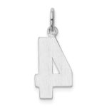 14kw  Medium Polished Number 4 Charm - Image 3