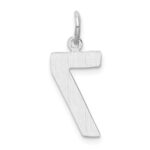 14kw Medium Polished Number 7 Charm - Image 3