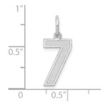 14kw Medium Satin Number 7 Charm - Image 3