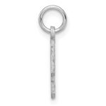 14kw Small Brushed Diamond-cut Number 9 Charm - Image 2