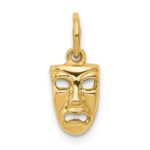 14k Comedy/Tragedy 2-Piece Charm - Image 4