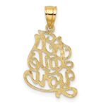 14K I LOVE YOU Script Charm - Image 4