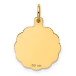 14K 5th ANNIVERSARY 16mm Engravable Disc Charm - Image 4