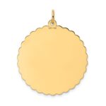 14K 50th ANNIVERSARY 29mm Engravable Disc Charm - Image 4