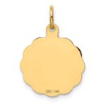 14K #1 GODMOTHER 16mm Engravable Disc Charm - Image 4