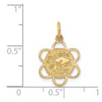 14k GRADUATION DAY Scalloped Edge Charm - Image 3