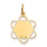 14k SWEET 16 Engravable Disc Charm - Image 4