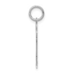 14k White Gold The Kids Small Boy with Haircut Engravable Love Charm - Image 2