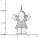 Sterling Silver Rhodium-plated Love Kid Charm - Image 3
