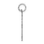 Sterling Silver Rhodium-plated Class of 2025 Boy Cuddle Charm - Image 2