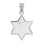 14k White Gold Star Of David Pendant - Image 3