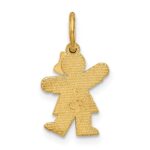 14k The Kids Mini Girl Kiss Charm - Image 4