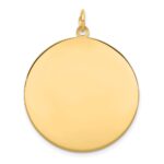 14k Plain .013 Gauge Round Engravable 28mm Disc Charm