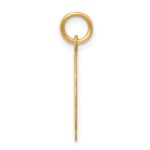 14k Etched Edge .027 Gauge Engravable Round Scalloped 18x15mm Disc Charm - Image 2