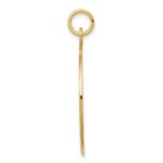 14k 25mm Round Red Enameled Medical Jewelry Pendant - Image 2