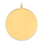 14k Plain .018 Gauge Round Engravable 38.3mm Disc Charm
